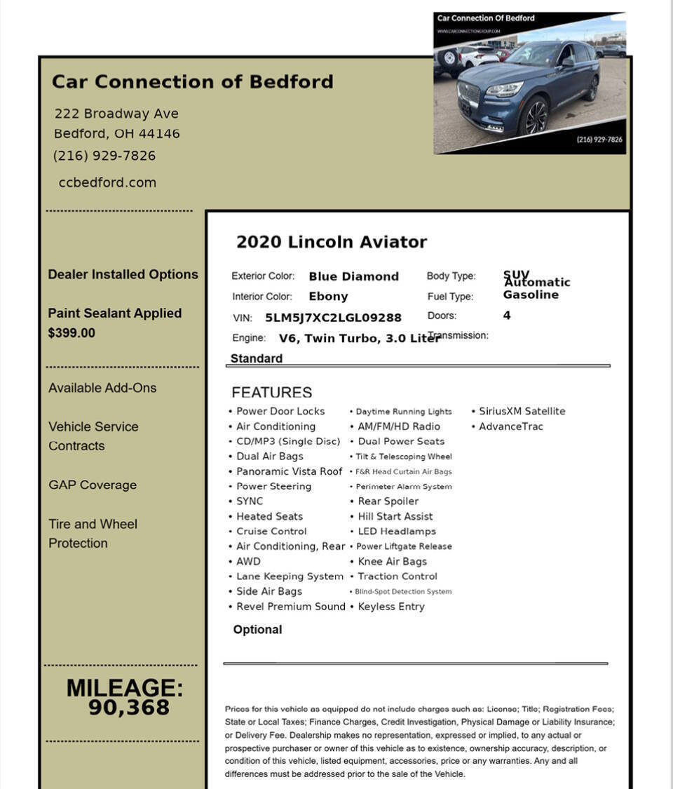 2020 Lincoln Aviator Reserve - Photo 83