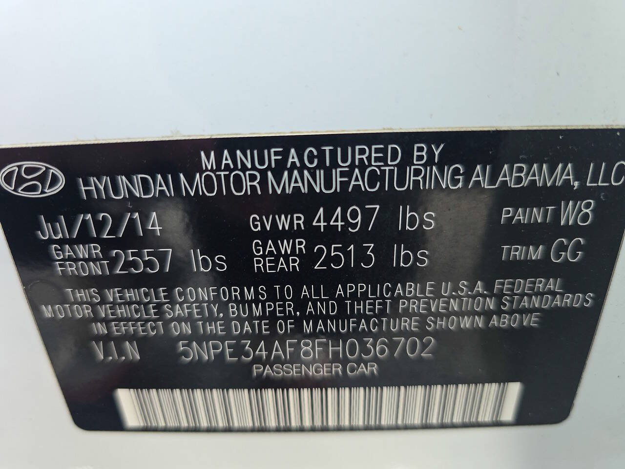 2015 Hyundai Sonata Limited 4dr Sedan