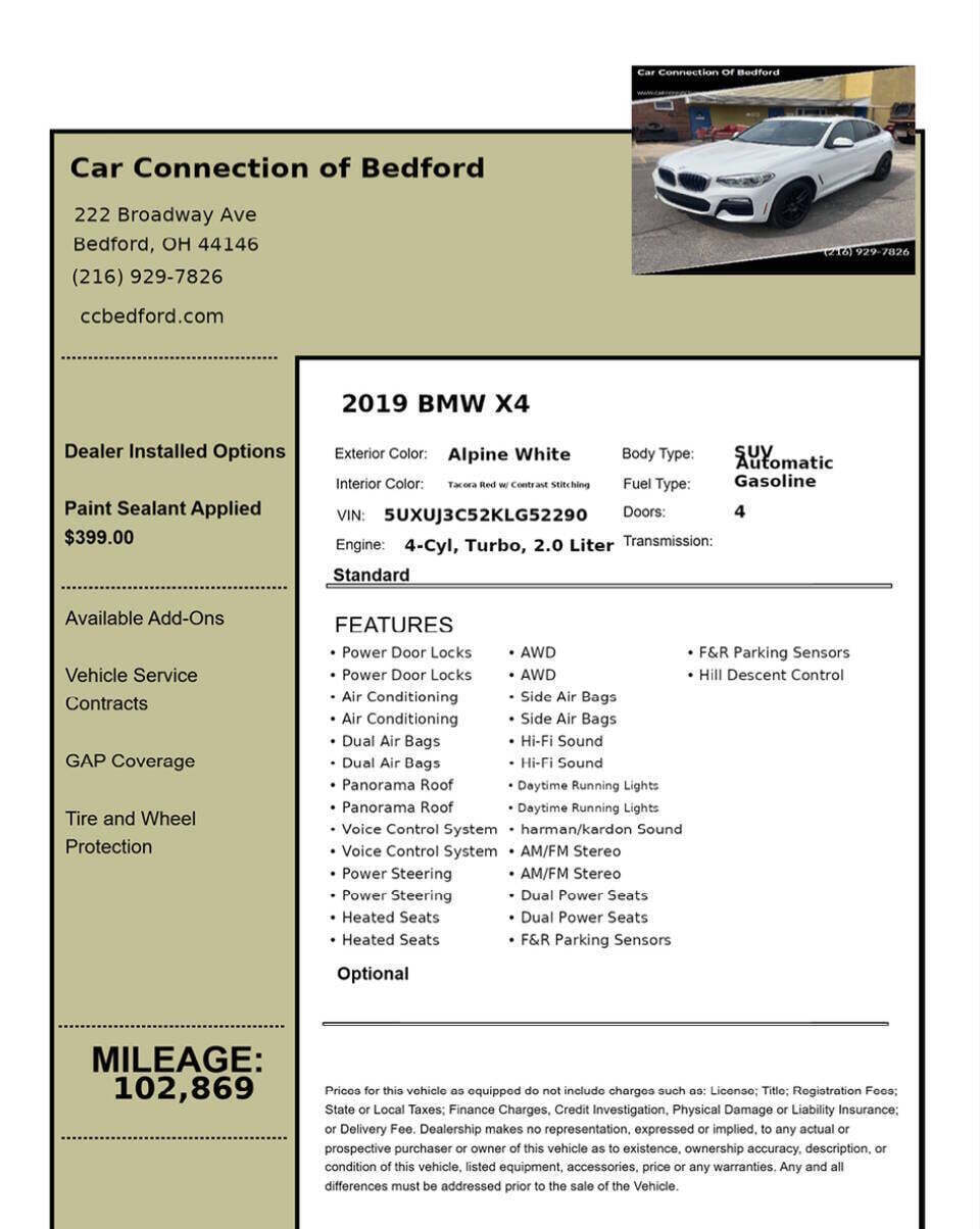 2019 BMW X4 xDrive30i AWD 4dr Sports Activity Coupe