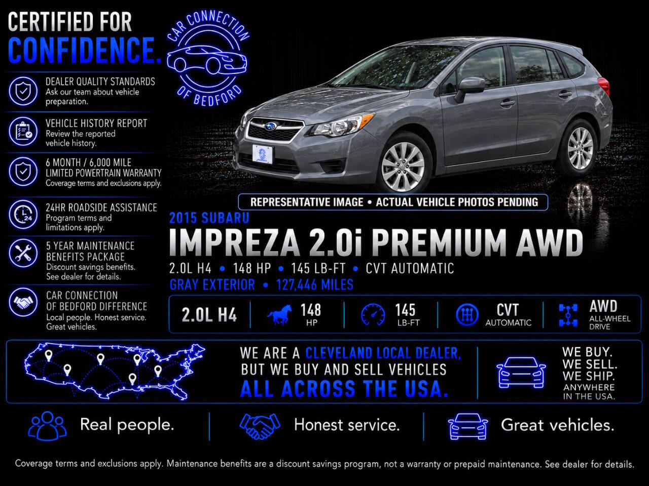2015 Subaru Impreza 2.0i Premium AWD 4dr Wagon CVT