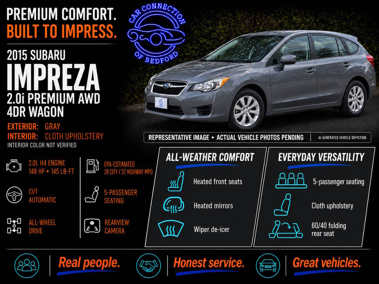 2015 Subaru Impreza 2.0i Premium AWD 4dr Wagon CVT