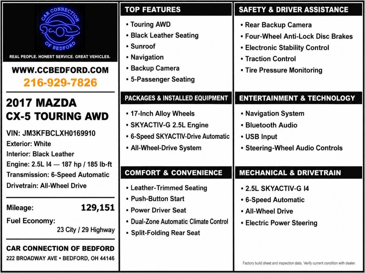 2017 Mazda Mazda CX-5 Touring AWD 4dr SUV