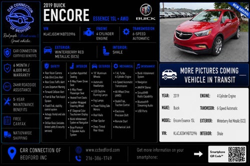 2019 Buick Encore Essence AWD 4dr Crossover