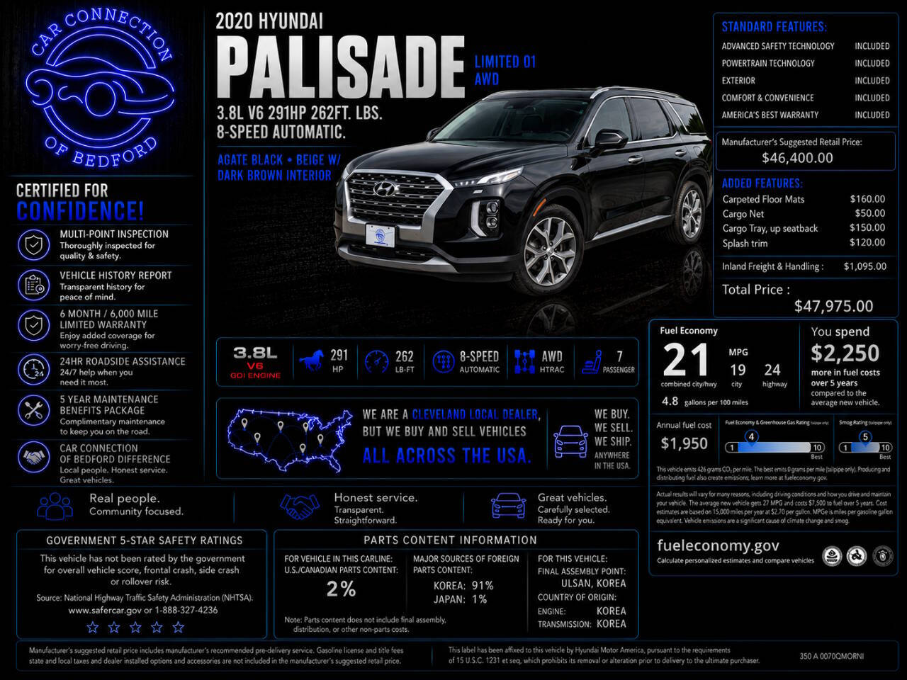 2020 Hyundai Palisade Limited AWD 4dr SUV