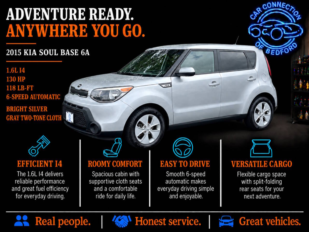 2015 Kia Soul Base 4dr Crossover 6A