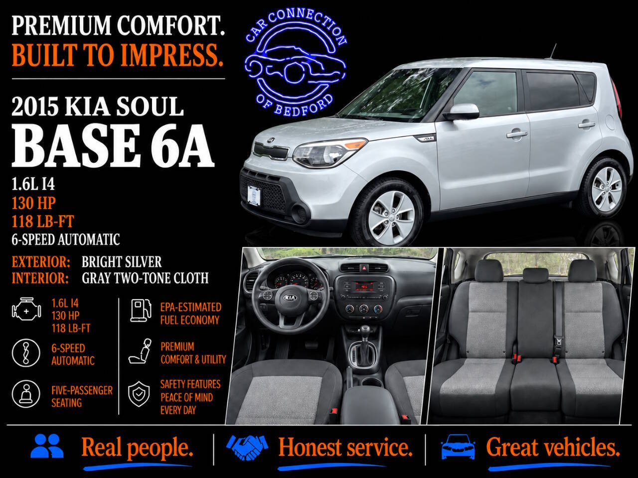 2015 Kia Soul Base 4dr Crossover 6A