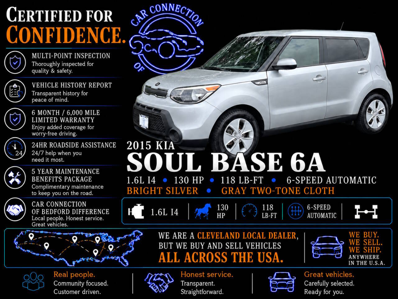 2015 Kia Soul Base 4dr Crossover 6A