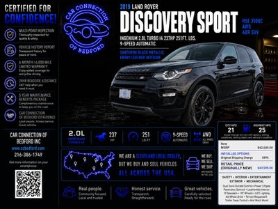 2019 Land Rover Discovery Sport HSE AWD 4dr SUV