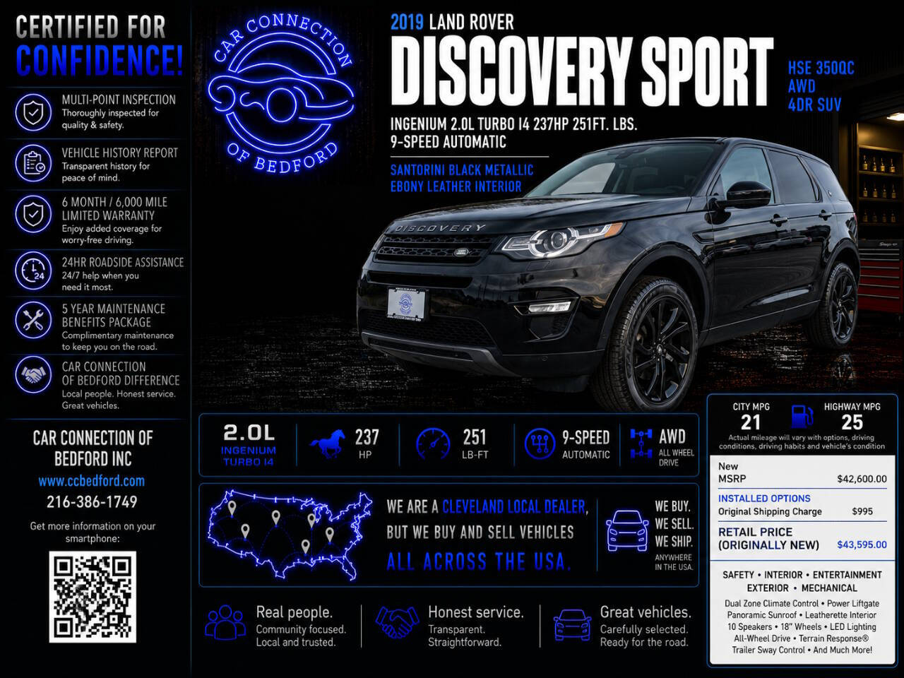 2019 Land Rover Discovery Sport HSE AWD 4dr SUV