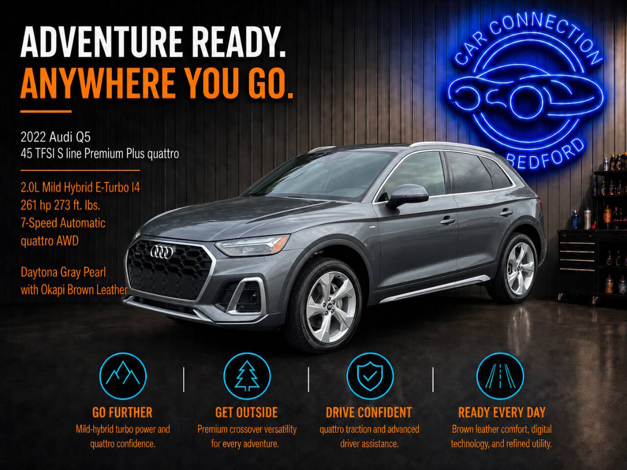 2022 Audi Q5 quattro S line Prem Plus 45 TFSI AWD Premium 4dr SUV