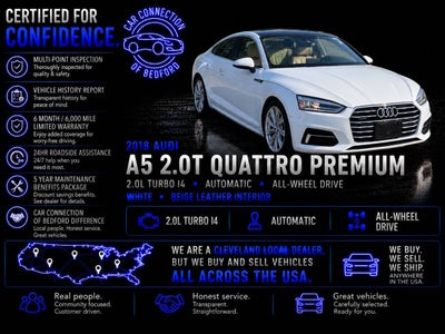 2018 Audi A5 2.0T quattro Premium AWD 2dr Coupe 7A