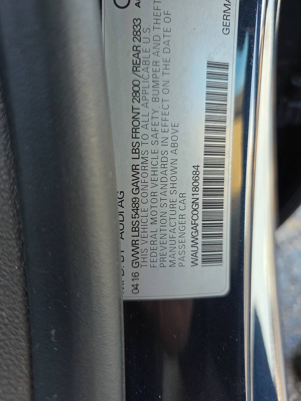 2016 Audi A7 3.0T quattro Premium Plus AWD 4dr Sportback