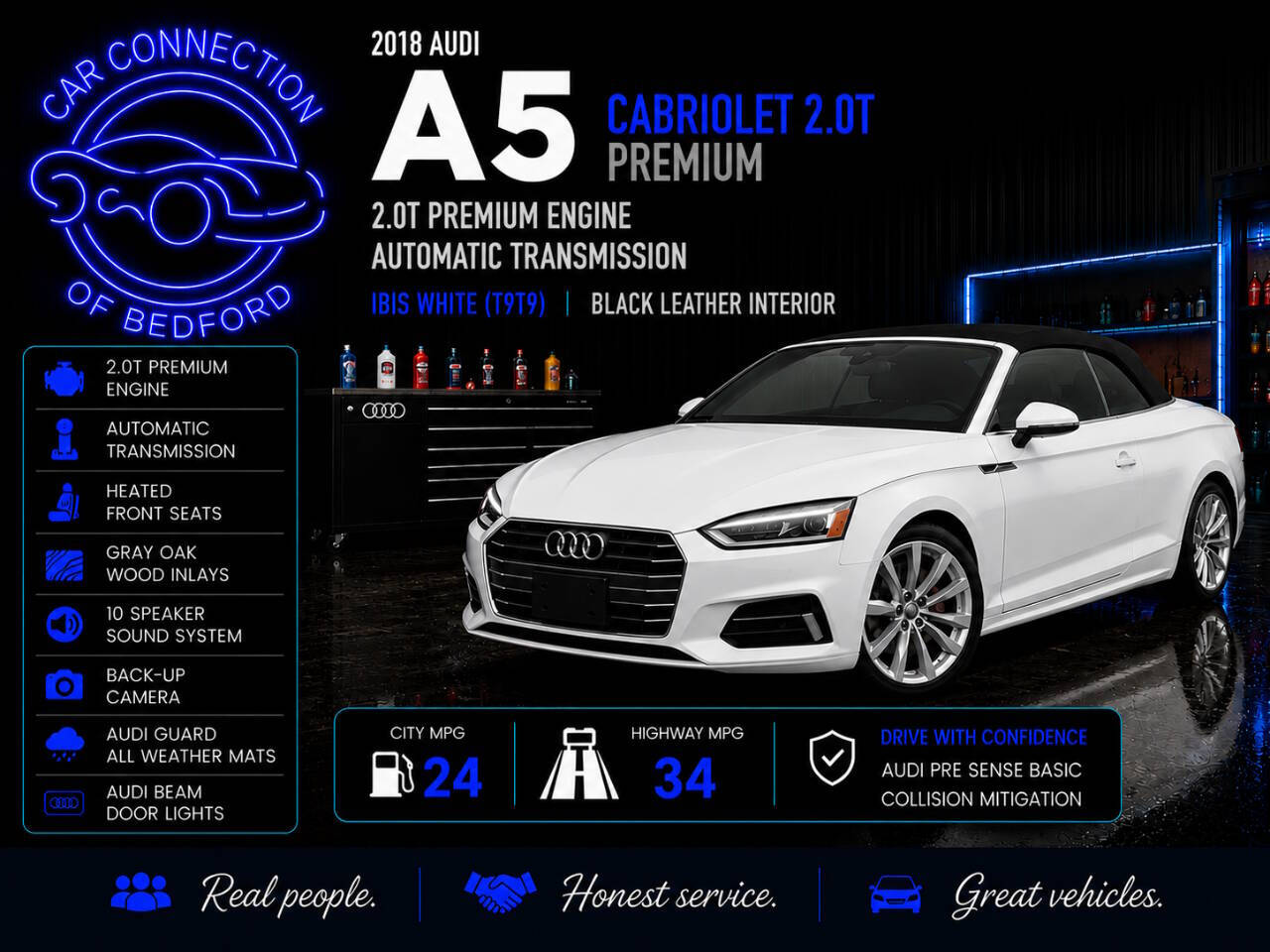 2018 Audi A5 2.0T quattro Premium AWD 2dr Convertible