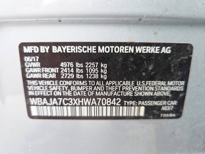 2017 BMW 5 Series 530i xDrive AWD 4dr Sedan