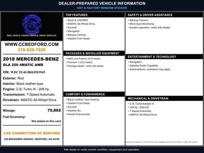 2018 Mercedes-Benz GLA GLA 250 4MATIC® AWD 4dr SUV