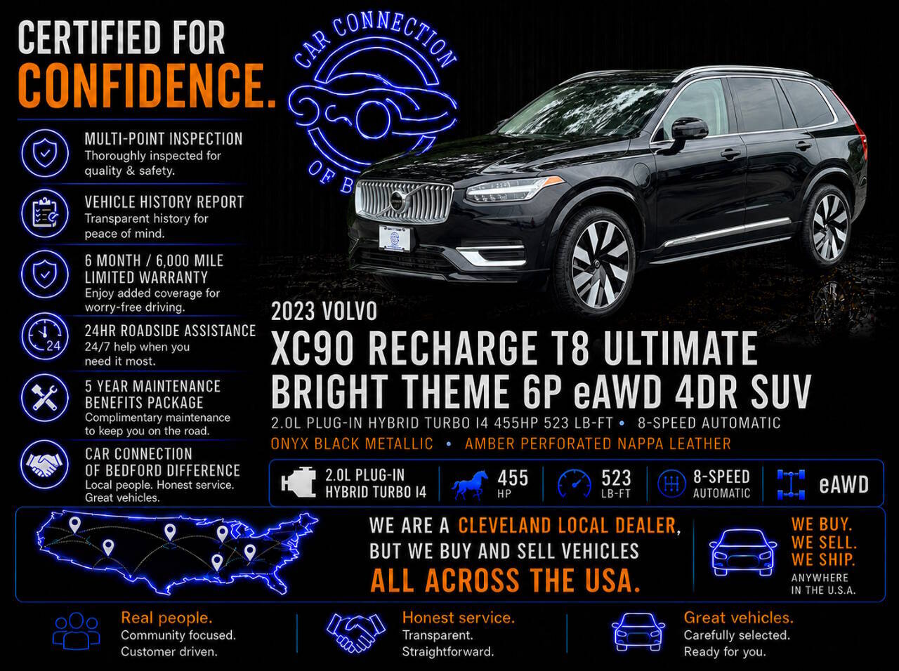 2023 Volvo XC90 Recharge T8 Ultimate Bright Theme 6P eAWD 6 Passenger 4dr SUV