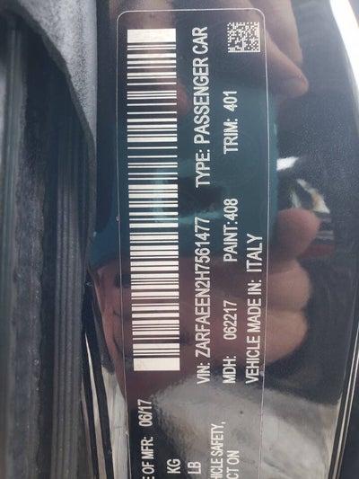 2017 Alfa Romeo Giulia Ti AWD 4dr Sedan