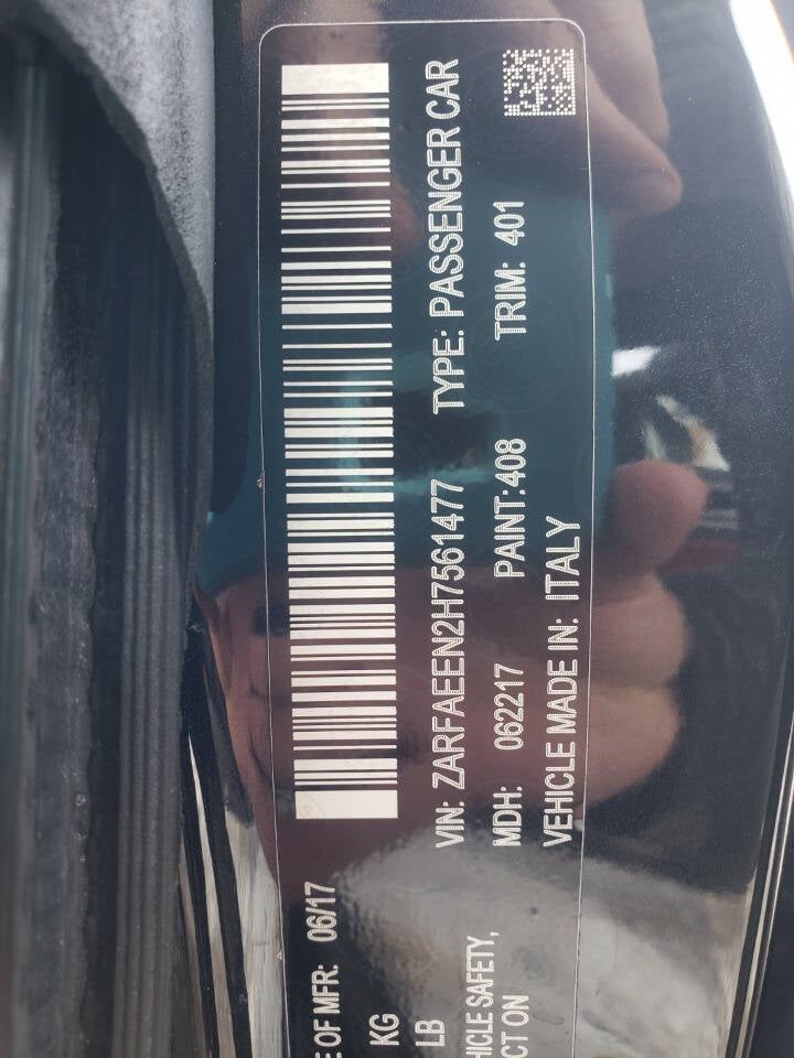 2017 Alfa Romeo Giulia Ti AWD 4dr Sedan